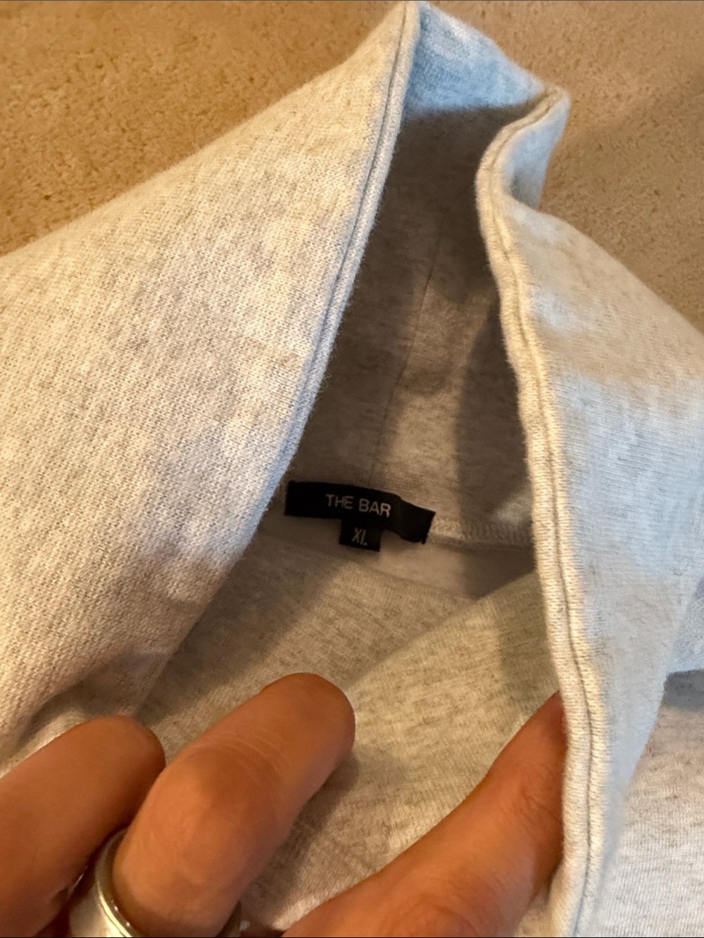 The Bar Light Gray Pullover Sweatshirt - Picture 2 of 4
